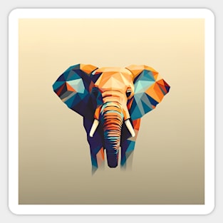 Abstract Elephant Pop Art Sticker